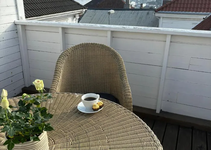 Romslig I Sentrum Med Egen Takterrasse Apartament